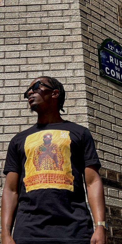 T-shirt afro streetwear noir unisexe tookos fally ipupa (3)
